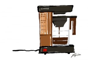 コーヒーメーカーのイラスト